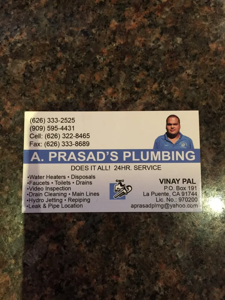 Slide of A Prasad Plumbing
