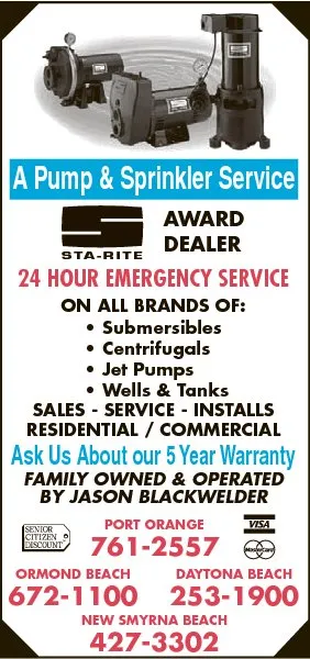 Slide of A Pump & Sprinkler Service