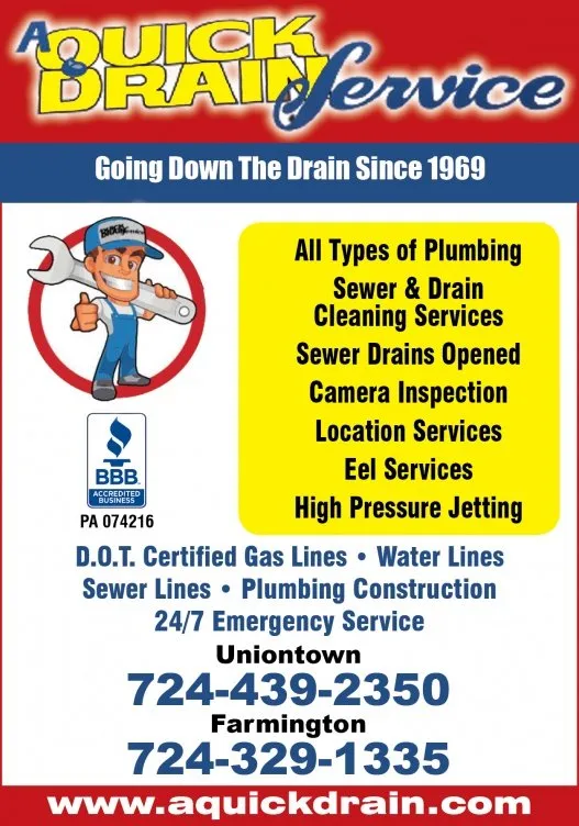 Slide of A Quick Drain Service