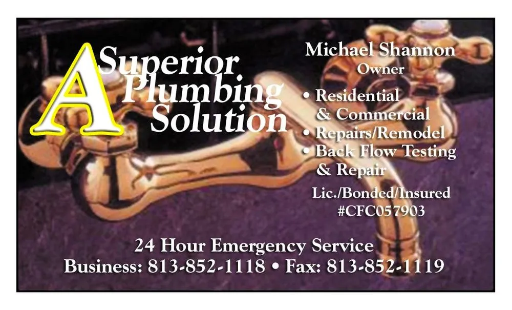 Slide of A Superior Plumbing Solution