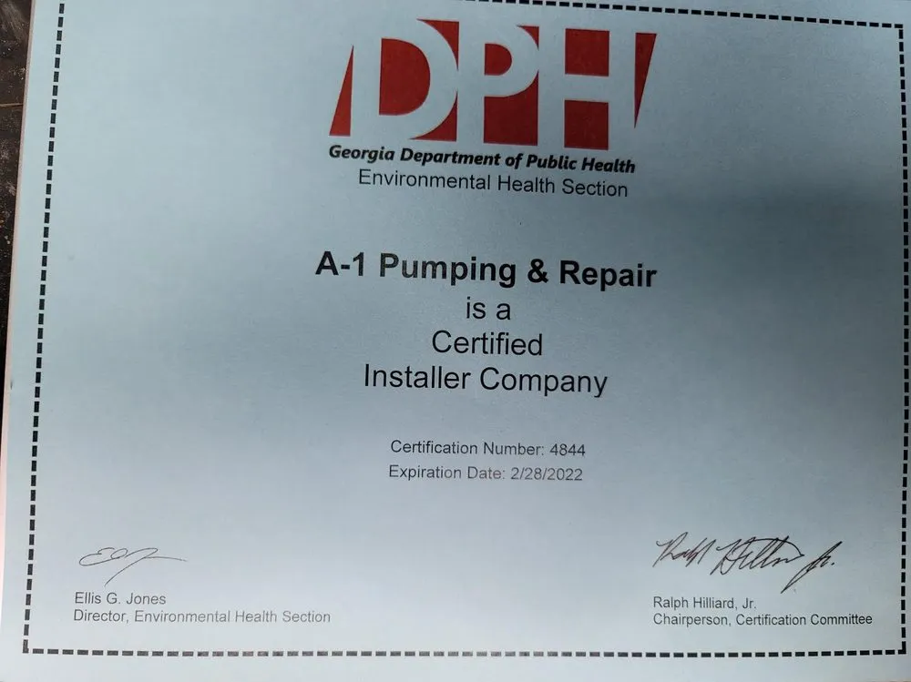 Professional emergency plumbing for homes in Flovilla, GA by A1 Pumping and Repair