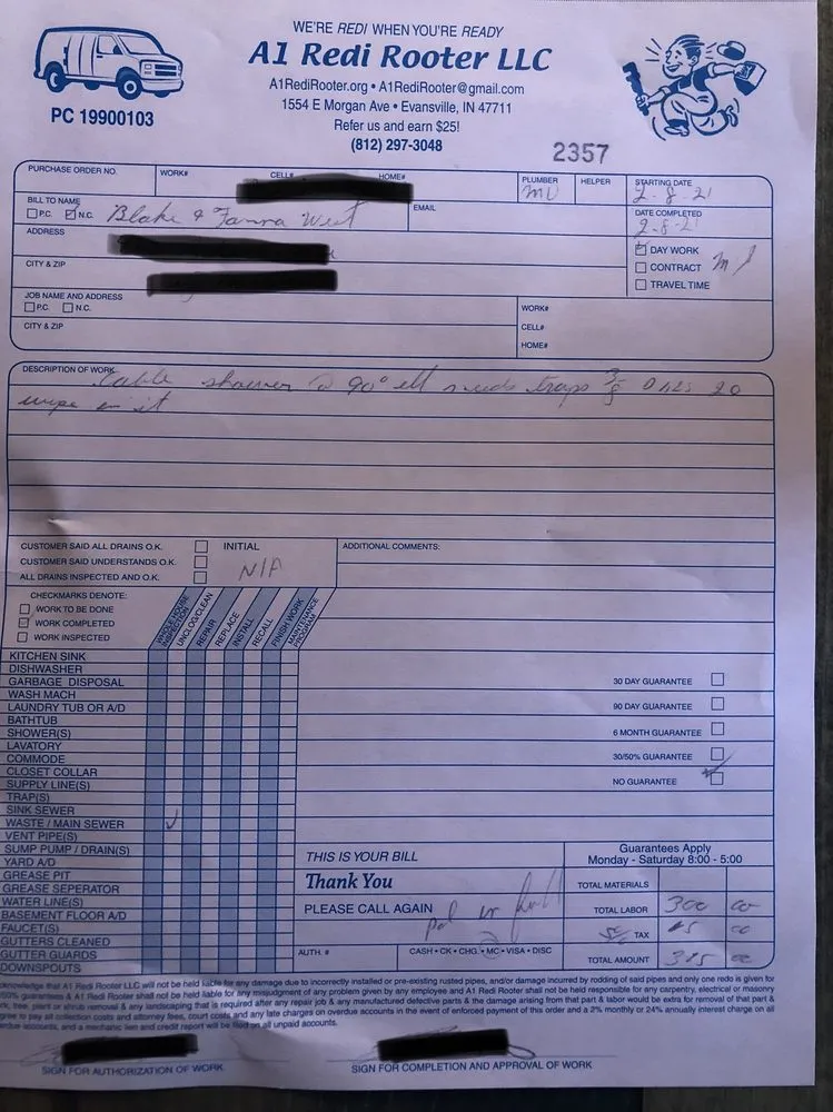 Professional leak detection in Evansville, IN by A1 Redi Rooter