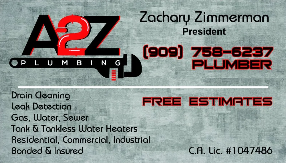 Slide of A2Z Plumbing