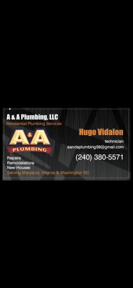 Slide of A&A Plumbing
