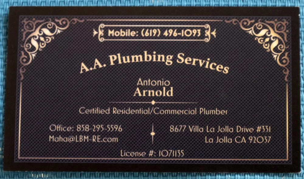 Slide of AA Plumbing Services