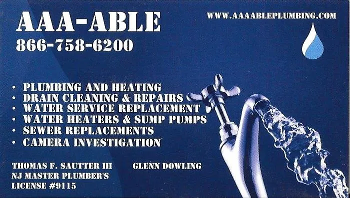 Slide of AAA-Able Plumbing, Heating, and Drain Cleaning