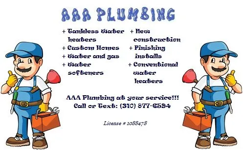 Slide of AAA Plumbing