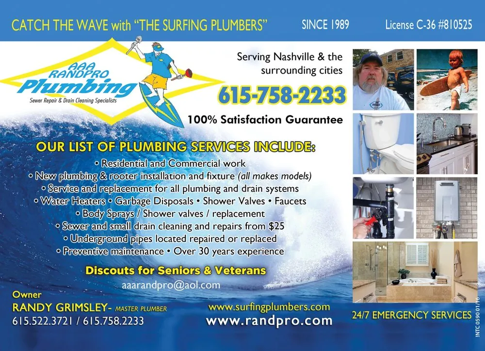 Slide of AAA Randpro Plumbing