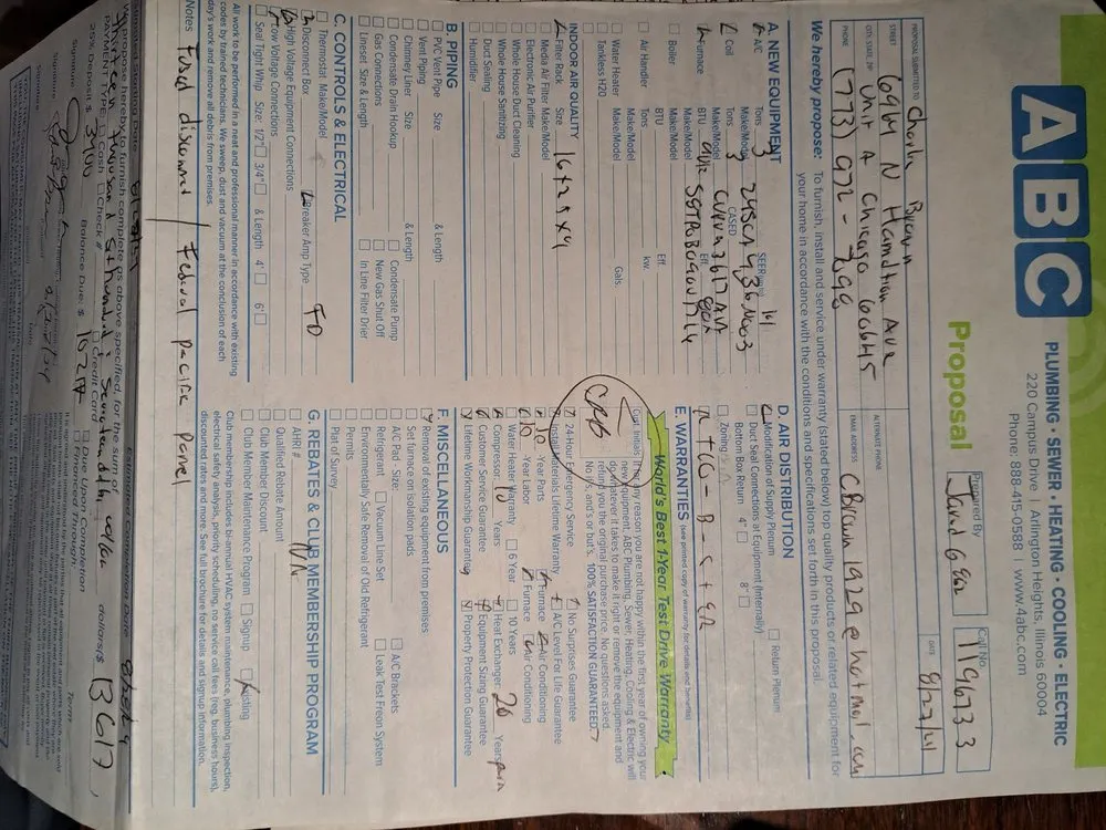 Slide of ABC Plumbing, Sewer, Heating, Cooling and Electric