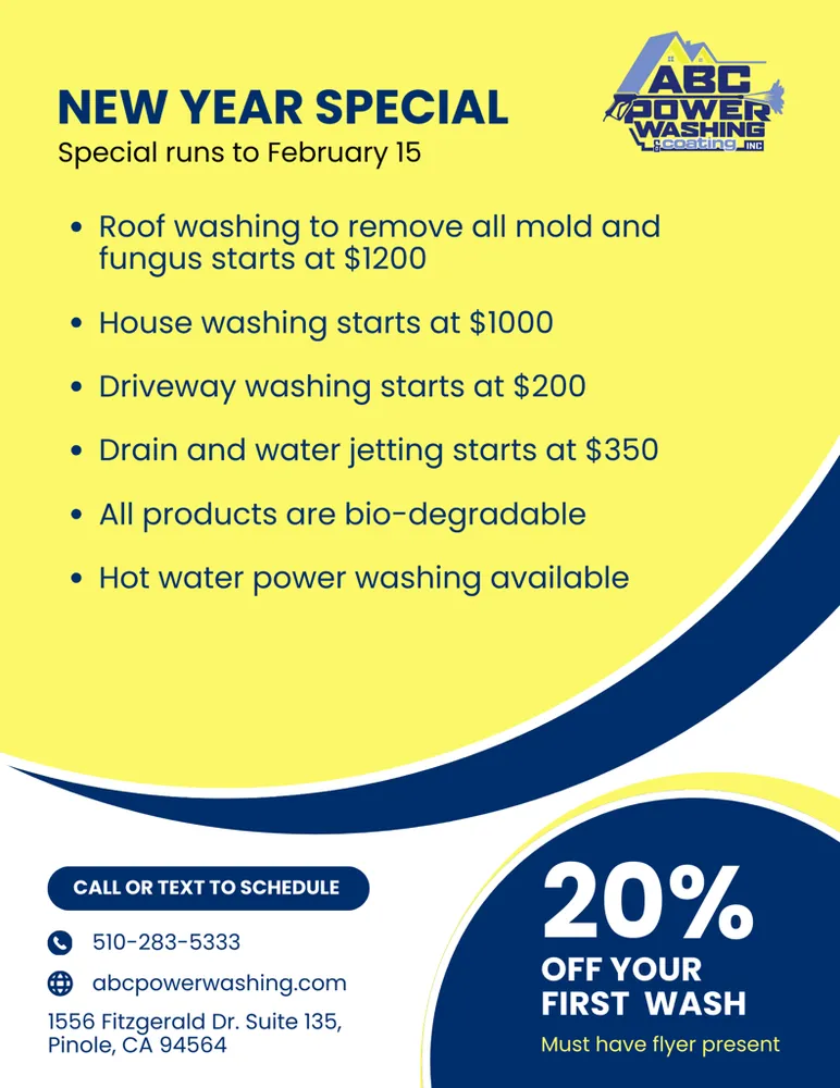 Slide of ABC Power Washing & Coating