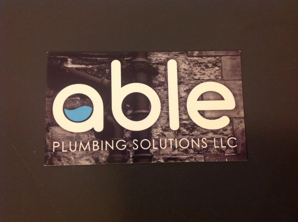 Slide of Able Plumbing Solutions