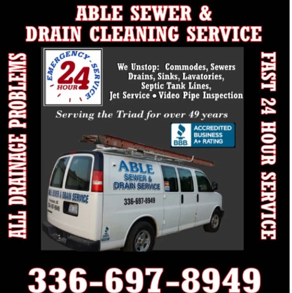 Slide of Able Sewer & Drain Cleaning Service