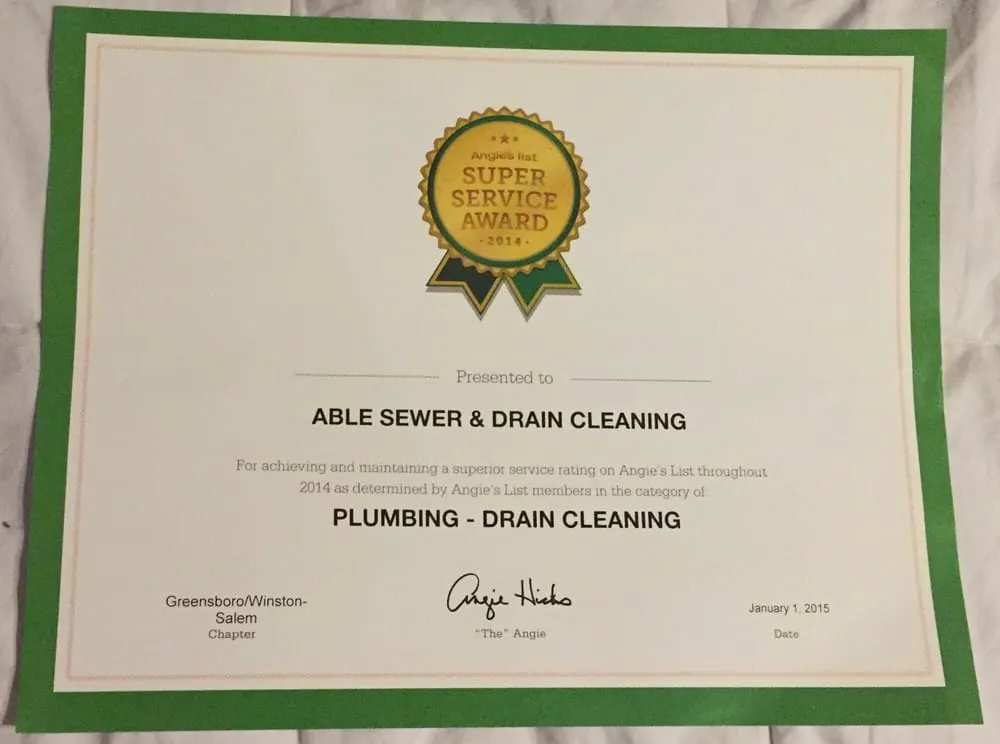 Professional plumbing repair service in Greensboro, NC - Able Sewer & Drain Cleaning Service