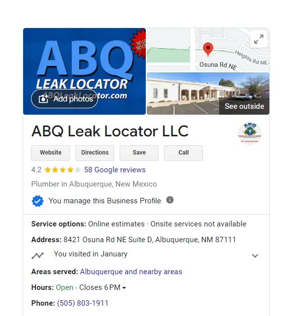 Slide of ABQ Leak Locator