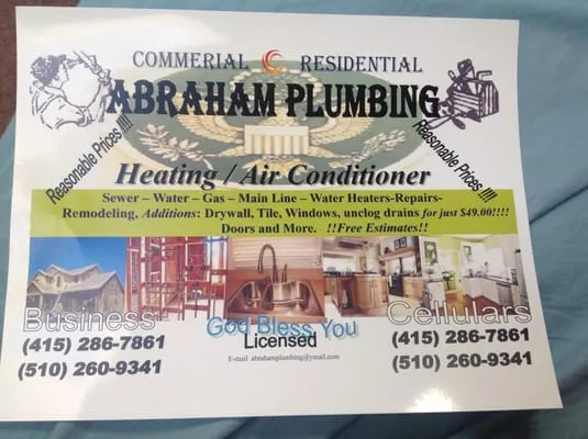 Abraham Plumbing Logo