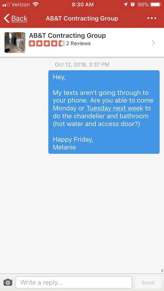 Slide of AB&T Contracting Group