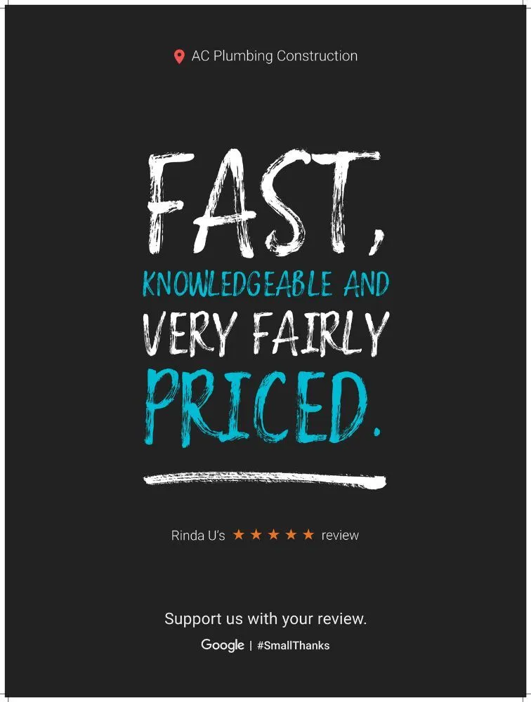 Slide of AC Plumbing Construction