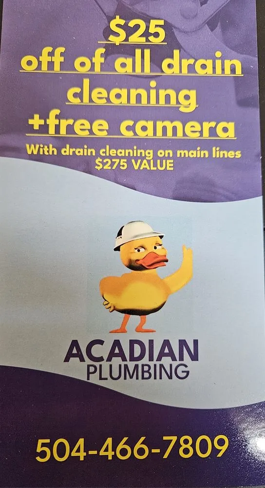 Slide of Acadian Plumbing