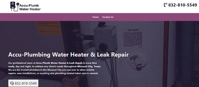 Slide of Accu-Plumbing Water Heater