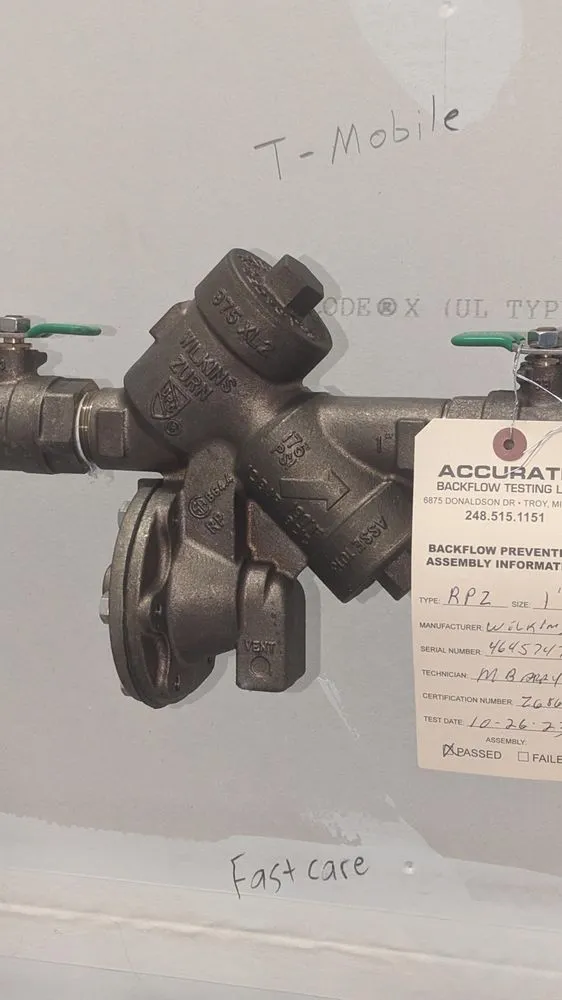 Slide of Accurate Backflow Testing