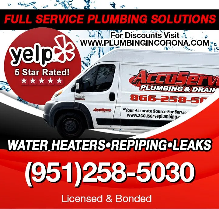 Quality water heater service experts serving Eastvale, CA - AccuServe Plumbing & Drain