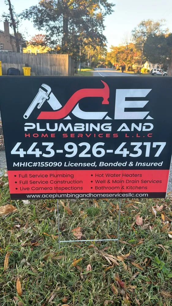 Slide of A.C.E. Plumbing and Home Services