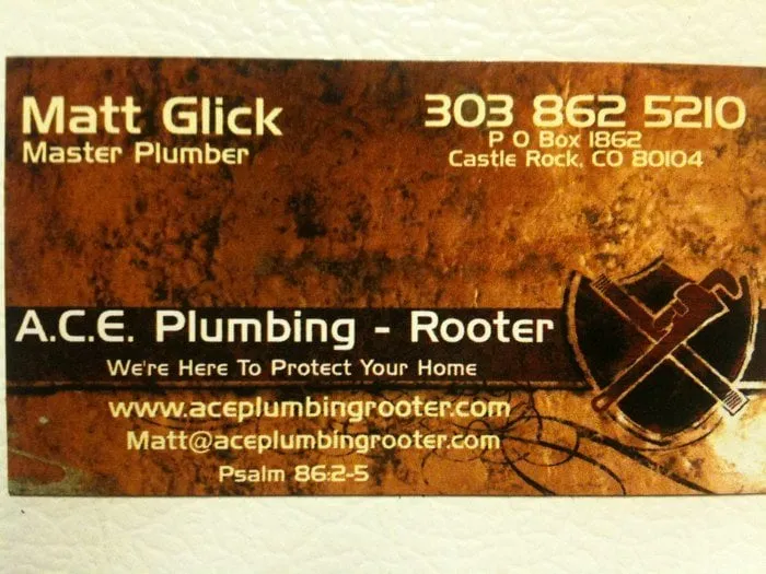 Slide of Ace Plumbing Rooter