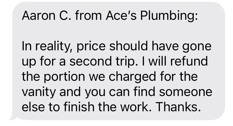 Slide of Ace's Plumbing