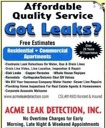 Slide of Acme Leak Detection Inc