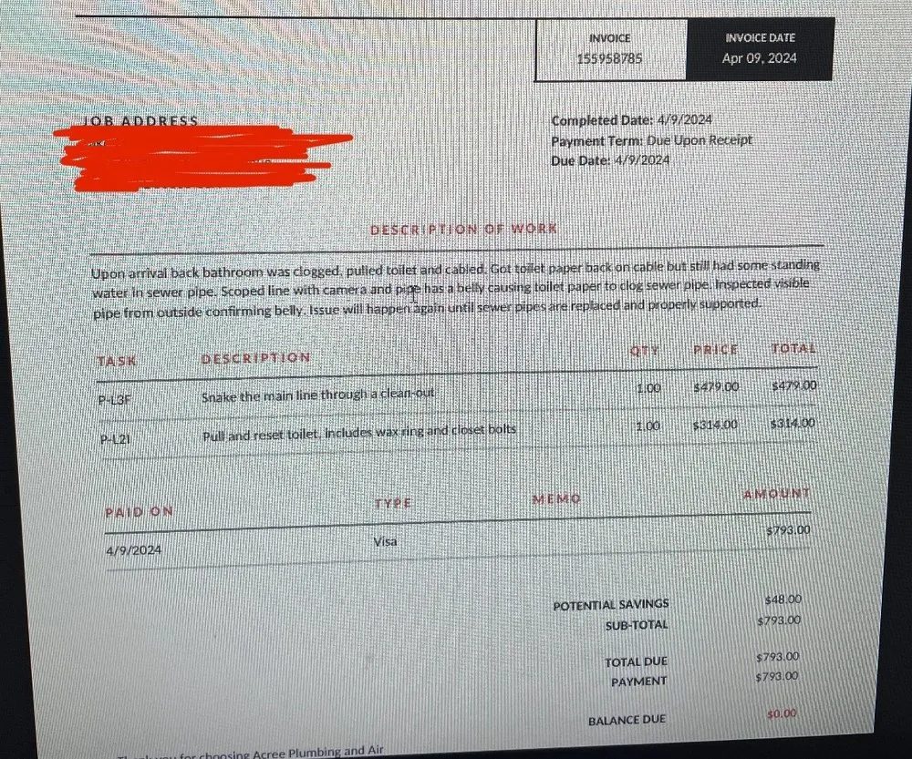 Slide of Acree Plumbing, Air & Electric