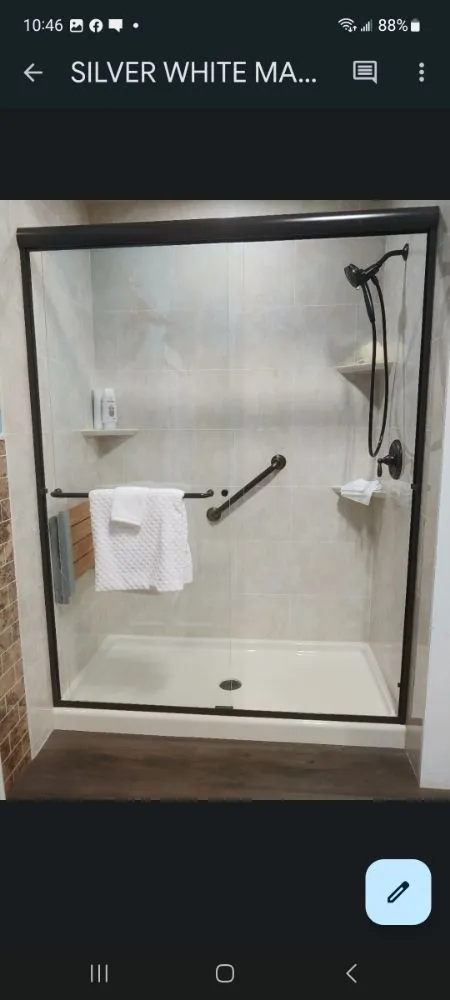 Slide of Acrylic Bathroom And Safety Shower Designs