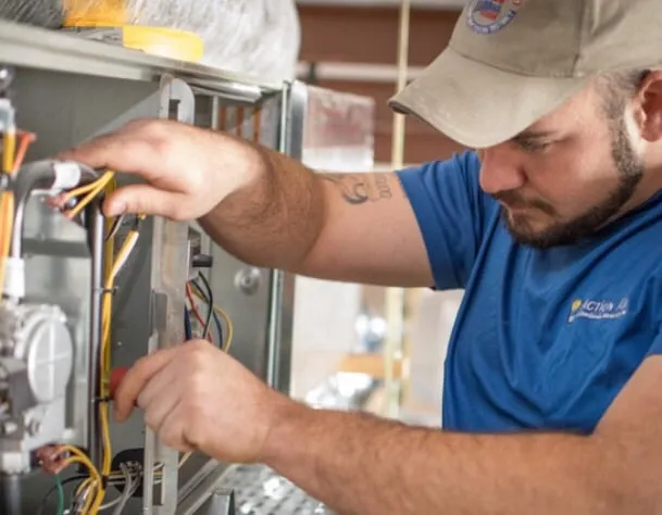 Slide of Action Air Plumbing Company