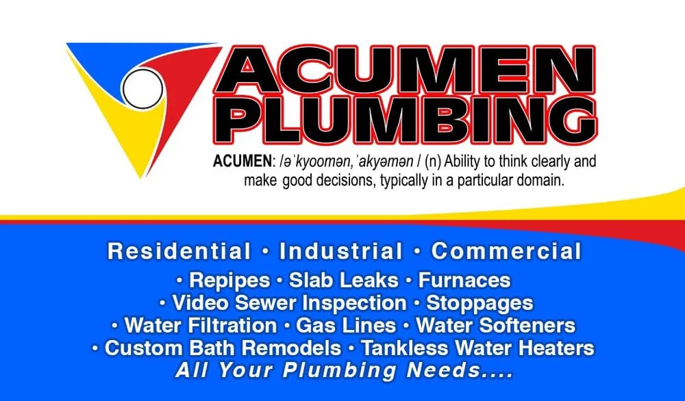 Slide of Acumen Plumbing