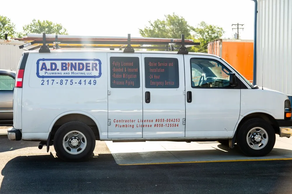 Slide of AD Binder Plumbing & Heating
