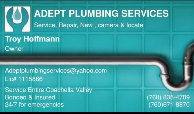 Expert water heater service for homes in Desert Hot Springs, CA by Adept Plumbing Services