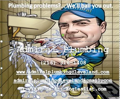 Admiral Plumbing And Excavating Logo