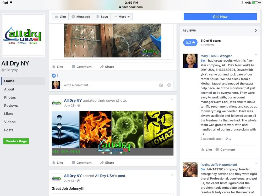 Slide of ADU Water Fire Mold Storm