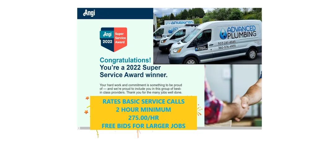 Slide of Advanced Plumbing