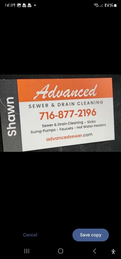 Slide of Advanced Sewer & Drain Cleaning