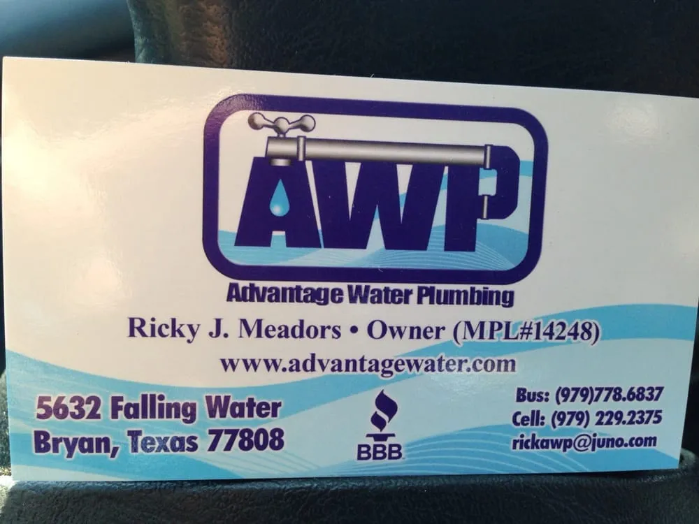 Slide of Advantage Water Plumbing