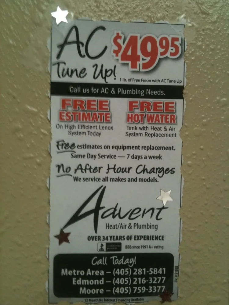 Slide of Advent Heat Air, Plumbing & Electric