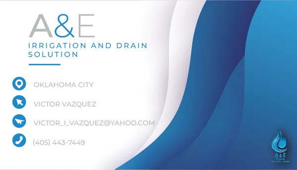 A&E Irrigation and Drain Solutions Logo