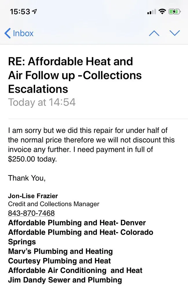 Slide of Affordable Air & Plumbing