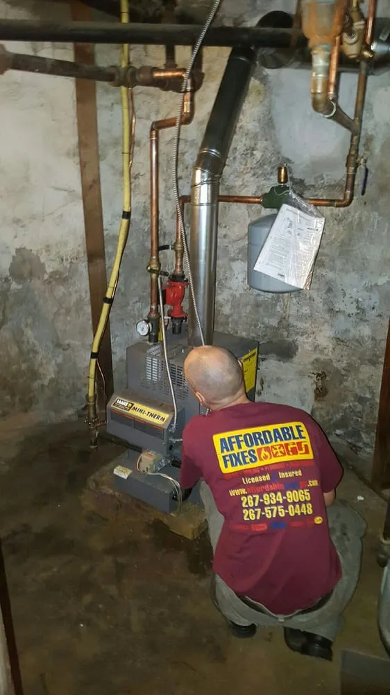 Professional water heater service experts serving Southampton, PA - AFFORDABLE FIXES Heating Cooling Plumbing