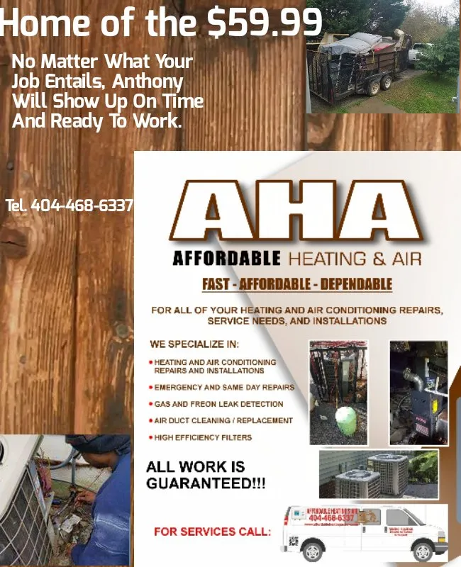 Expert drain cleaning service in Ellenwood, GA - Affordable Heating & Air