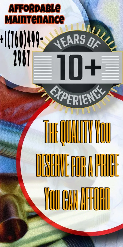 Slide of Affordable Maintenance