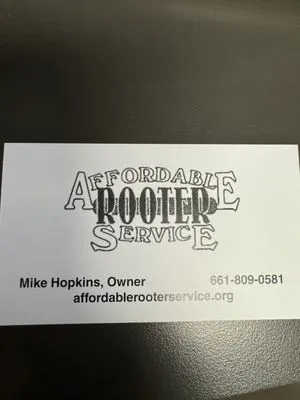 Affordable Rooter Service Logo