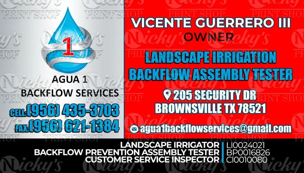 Slide of Agua 1 Backflow Services