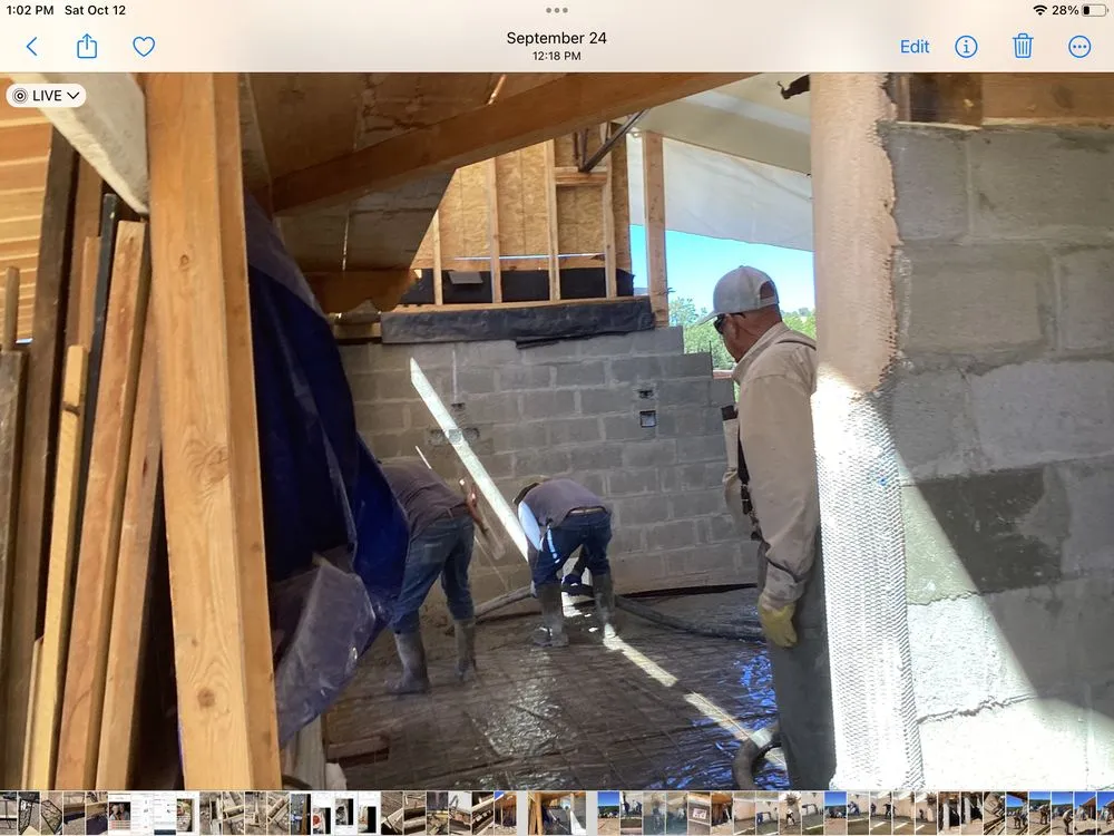 Slide of Agua Fria Concrete Pumping