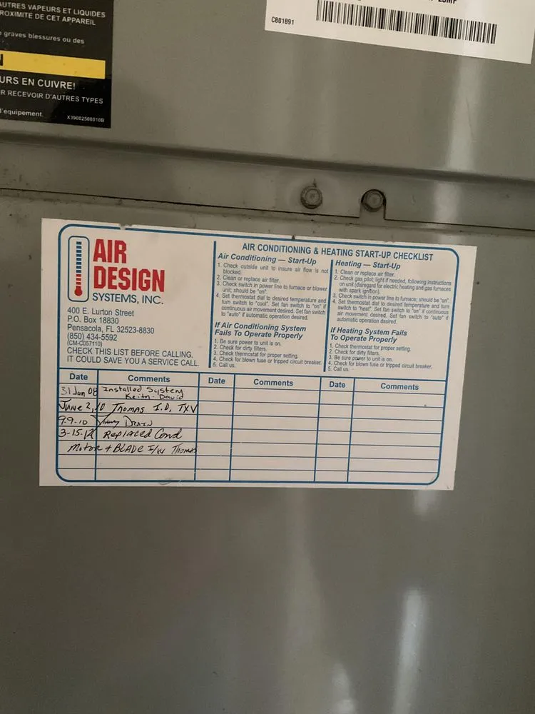 Slide of Air Design Systems